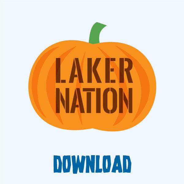 Laker Nation pumpkin carving pattern download